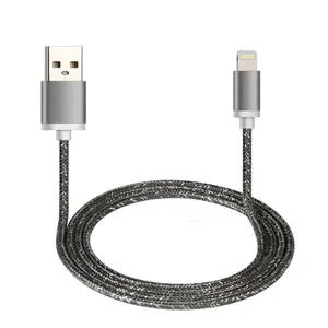 Made for IPhone IPad Mfi Nylon Braided USB to Lightning Charging Cable Data Line for IPhone 8/X/XR/XS Max thumbnail-1