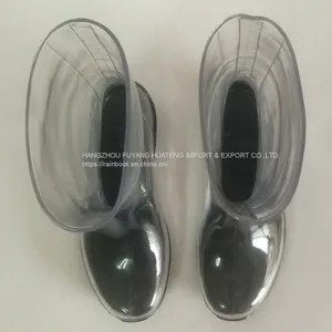 Transparent Women Rain Boots,Fashion Transparent Ladies Boots,Transparent Lady Boots,Female Rain Boots thumbnail-4
