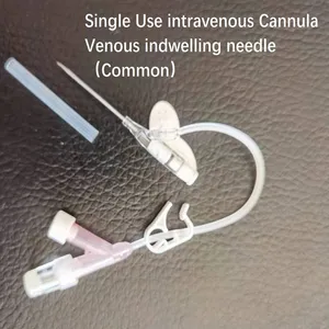 Disposable Medical Venous Indwelling Needle 22 / 24/26G Sterile Stagnant Needle Infusion Set Needle thumbnail-1