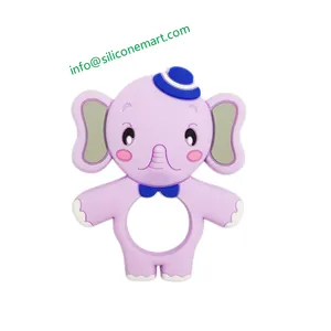 Wholesale Elephant Shape Animal Food Grade Silicone Teethers for Babies Baby Chew Toy Teether From Shenzhen Siliconemart Tech Co.,Ltd. thumbnail-3