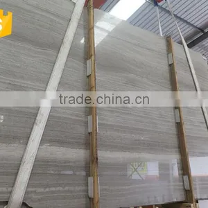 Chinese Natural Design Polished Grey Wood Grain Floor Marble Tiles thumbnail-6