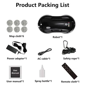 PUREROBO W-R4S Robot Window Cleaner Ultra-thin High Suction Power Vacuum Cleaner Robot Window Cleaning For Home Window Cleaning thumbnail-3