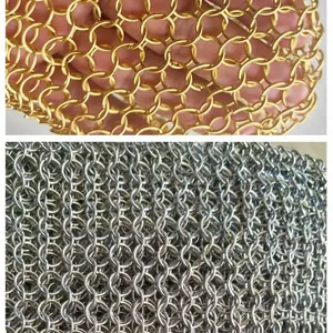 Customized Hot Sale Manufacture Customization Professional Metal Stainless Steel Decorative Woven Wire Mesh Frame Mesh thumbnail-3