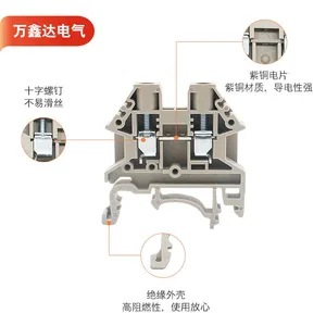 DINKLE Automotive Fuse Terminal Block Guide Rail Installation Automotive Fuse Connector TerminalDK4N Fuse Holder thumbnail-2