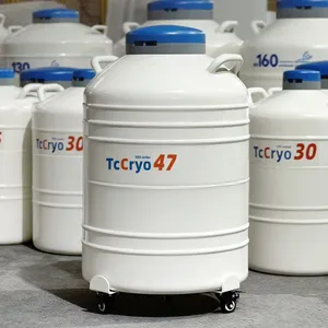 El Salvador Liquid Nitrogen Tank Floor Stand TcCryo Laboratory Cell Storage Tank Trolley thumbnail-1