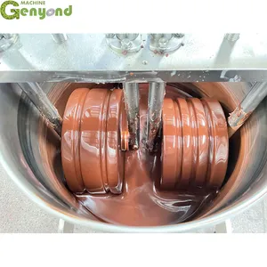 Factory Price for 100L Chocolate Conch Melanger Chocolate Melanger Machine Cocoa Beans Chocolate Grinder 100 kg thumbnail-5