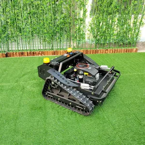 Single-cylinder Four-stroke Working Degree 60 Remote Controlled Crawler Weeding Machine Remote Control Lawn Mower for Hills thumbnail-4