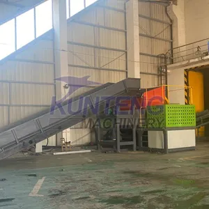 Carpet Fabric Straw Garbage Dual Axis Shredder and Hydraulic Garbage Baler EPC Project thumbnail-3