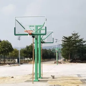 Jinling 11232 Buried Basketball Hoop, Jinling Basketball Backboard, Tempered Glass Board thumbnail-2