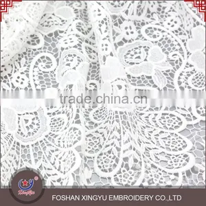 Hot Sale Functional Flowers Embroidery Patterns Lace Embroidered Fabric for Cutwork Embroidery Dress Quality Choice thumbnail-1