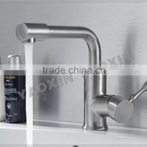 304 Stainless Steel Faucet Hot and Cold Faucet Vegetables Basin Lead-free Faucet Rotating Mixer thumbnail-1
