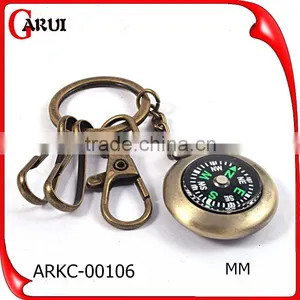 COMPASS HIGH QUALITY Metal Keychain PROMOTION Alloy Compass Keychain thumbnail-1