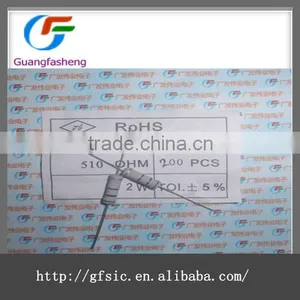 Carbon Film Resistor 2W 5% 510R Made in China thumbnail-1