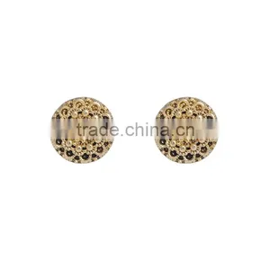 Fashion White Marble Stone Simple Gold Earring Designs for Women thumbnail-2