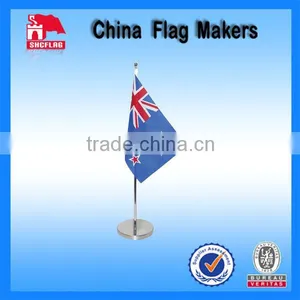 Custom Polyester 4"x6" Table Top Flags With Metal Base thumbnail-1