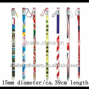 Round Shape Jumbo Pencil With Sharpener as Souvenir, Big Wood Pencils for Kids thumbnail-1