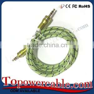 Braided Design 3.5mm Auxiliary AUX Adapter Cable Cord USE For Car thumbnail-1