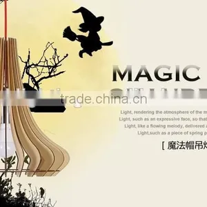 2016 New Home Decoration Wood Pendant Light JK-8005B-16 LED Pendant Light thumbnail-2