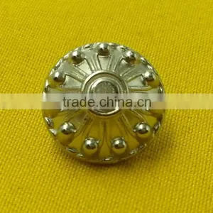 14mm Fancy Metal Shank Button For Jackets --- MJ2383 thumbnail-2