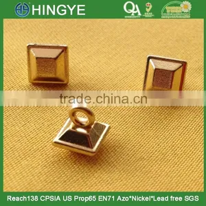 14L Square Shape Metal Shank Button For Sweater Wear -- M1601 thumbnail-1