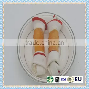 Rawhide Bone Series Chicken Wrap Two Color Bone Dog Chew Bone thumbnail-1