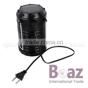 Portable Foldable Rechargeable With Solar Panel Led Camping Lamp Quality Choice thumbnail-4