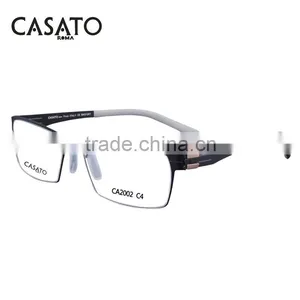 CASATO Modern Elastic Thin Stainless Steel Glasses With Myopia Lens thumbnail-1