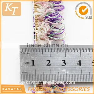 Multi-color Single Side Fringed Tirm for Lady Wearing thumbnail-3