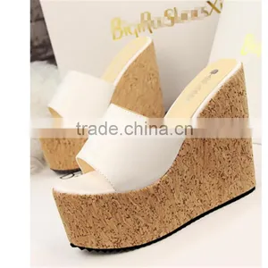 The New 2015 Fashion Waterproof Wedge Slipper Sole Foreign Shoes thumbnail-3