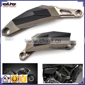 for Yamaha MT07 13-15 BJ-FS-MT07 Wholesale High Quality Motorcycle Spare Parts Titanium Frame Slider Protector thumbnail-1
