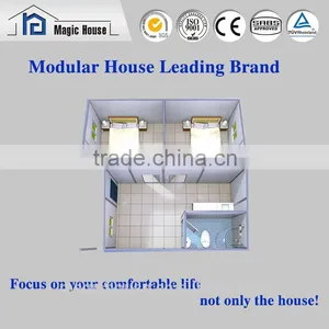 Qutalitified EPS House/light Steel Structure Dormitory/low Cost Two Bedroom thumbnail-2