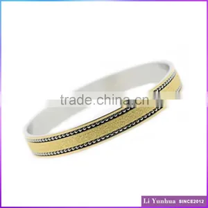 Dong Guan Factory Hot Selling Diamond Sand Round Plain Bracelet Bangles thumbnail-1