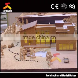 Modern House Scale Models Maker With LED Lighting thumbnail-1
