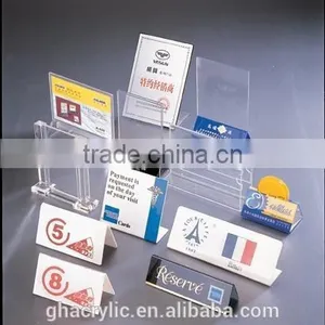 GH-RZ528 Magazine Clear Acrylic Table Dispaly File Stand Racks For Office ,top Grade Acrylic Display Rack thumbnail-1