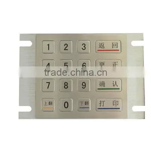 Waterproof and Dustproof Metal Kiosk Keypad for Bank thumbnail-6