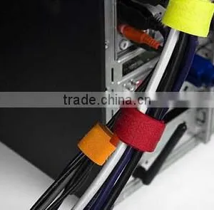 Logo Printing Adjustable Hook and Loop Cable Ties in Good Quality Quality Choice thumbnail-6