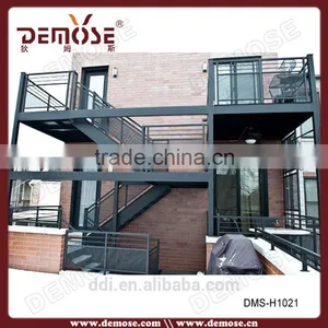 Galvanized Steel Stair Antique Iron Stair Railings Outdoor Stair Tread thumbnail-1
