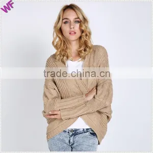 Bats Sleeve Knitted Cardigan Sweater Women Cardigan thumbnail-1