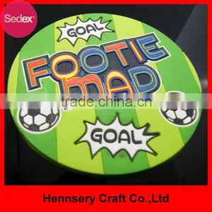 Fashion Full Color Soft Pvc Rubber Design Cup Coaster thumbnail-1