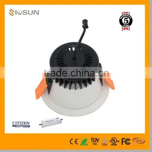 5W 1210Lumens SAMSUNG SMD 140mm Cut Out LED Aluminum Recessed Downlight thumbnail-5