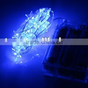 Battery Operated Mini LED Fairy Light String Light Pentagram Blue With 3AA thumbnail-1