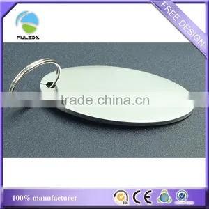 Custom Metal Zinc Alloy Brass Dog Tag Keychain With 80cm Chain thumbnail-5