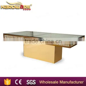 Tempered Glass Table for Hotel Furniture,Elegant Square Glass Dining Table thumbnail-1