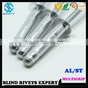 HIGH QUALITY FACTORY DOME HEAD ALU/ST MULTI-GRIP BLIND RIVETS thumbnail-6