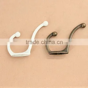 Archaize Hook, Zinc Alloy Coat Hook, Double Hook Furniture Classical Hook thumbnail-2