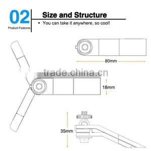 2015 Hot Selling Products, Portable Mini Camera Tripod, Tripod Holder for Cell Phone thumbnail-1