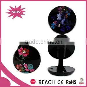 10X Magnifying Round Cosmetic Touch Switch Led Pocket Mirror Supplier's Choice thumbnail-1