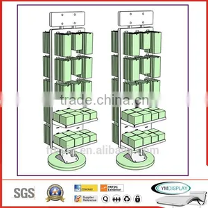 Acrylic Rotating Bag Floor Display Stand thumbnail-1