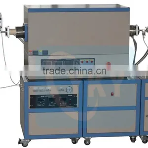 1600C High Temperature Three Zones Tube Furnace for CVD Deposition / 3 Zone Tube Furnace thumbnail-1