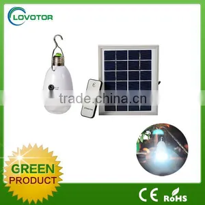 Energy Saving Lamp Rechargeable Light Bulb With 2w Solar Panel thumbnail-1